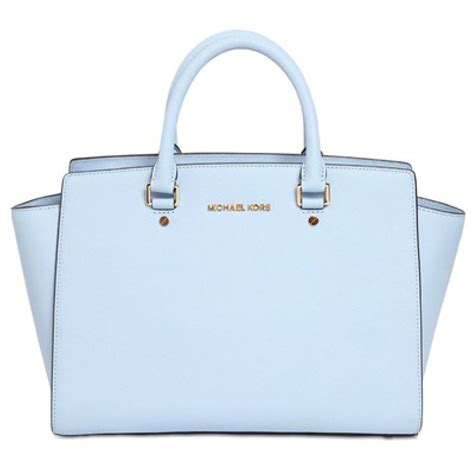 handtaschenkollektion michael kors farbe hellblau grau|MICHAEL Michael Kors Tasche in Hellblau .